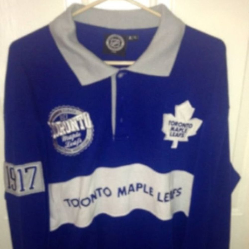Toronto Maple Leafs Rugby Shirt by Klew Size XL